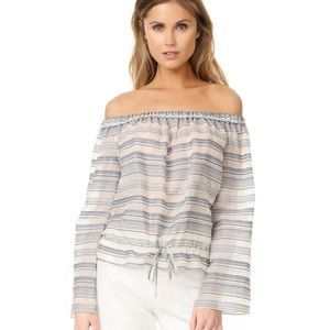 Theory Odettah Off the Shoulder Top Size XS